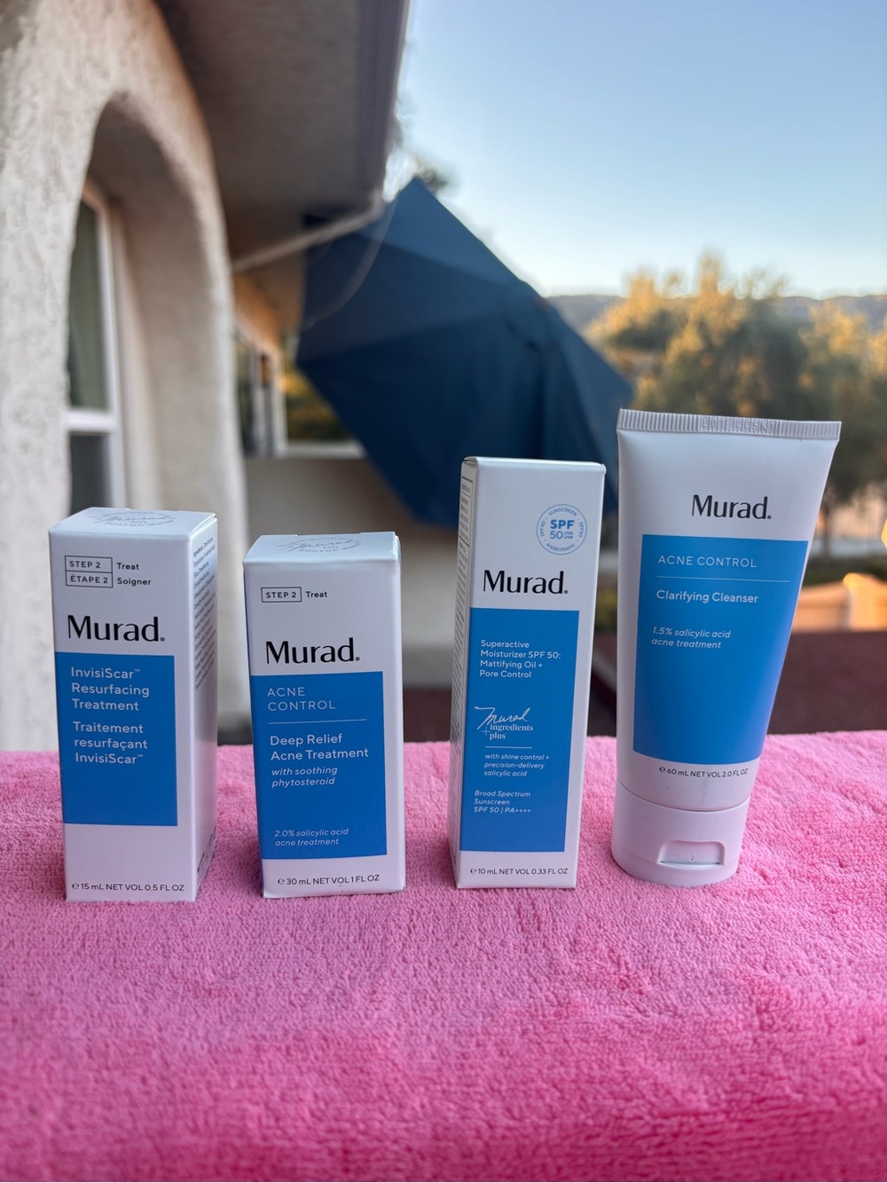 Murad Acne Control 4-Piece Skincare Set InvisiScar Deep Relief SPF 50